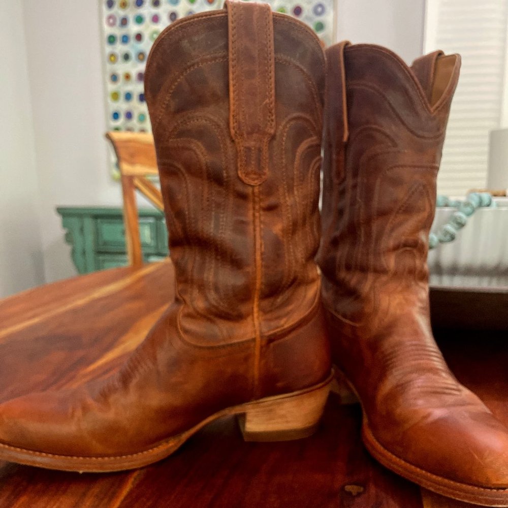 Tekovas  " The Jamie" goat leather cowgirl boots
